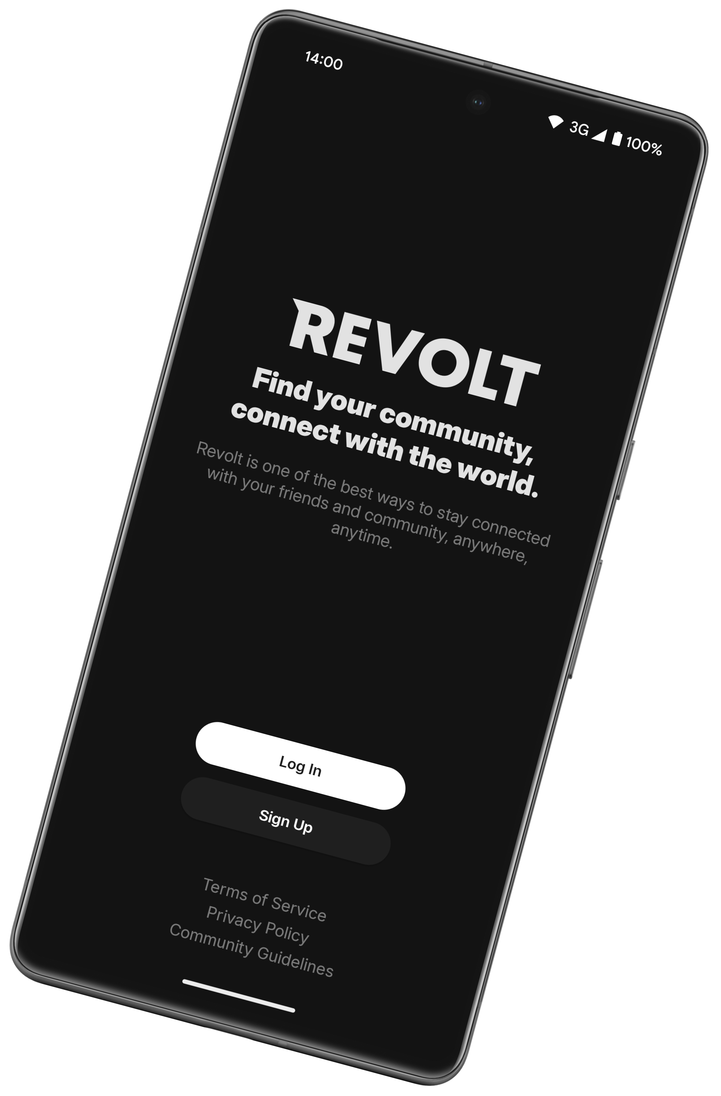 Screenshot of Revolt on an Android phone